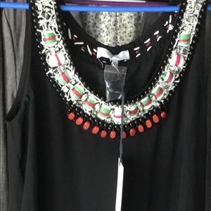 Black knee length sheath/tunic dress